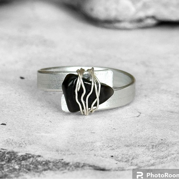 5 For $25💫Alternative Silver Aluminum Wire Ring - Picture 6 of 9